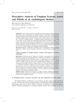 Descriptive Analysis of Vaughan Systems, Assets and Pitfalls of an