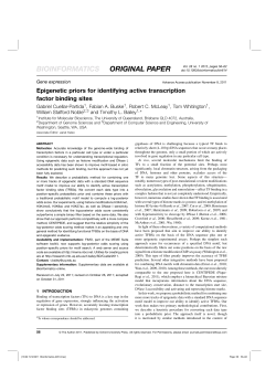 Epigenetic priors for identifying active transcription factor binding sites