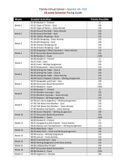 Florida Virtual School &ndash; Spanish 1B - FVS 18