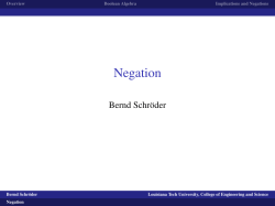 Negation