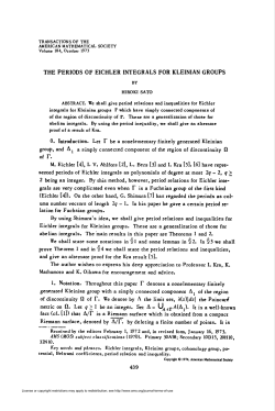 the periods of eichler integrals for kleinian groups