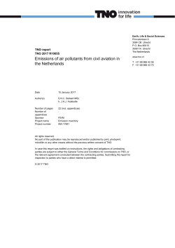 Emissions of air pollutants from civil aviation in