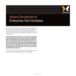 12 Smart Connection 9 Enterprise Text Variables