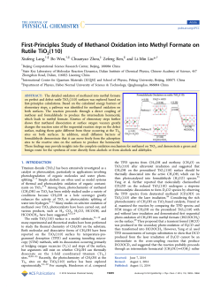 First-Principles Study of Methanol Oxidation into Methyl Formate on