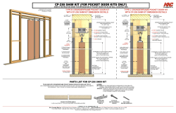 cp-2x6 shim kit (for pocket door kits only)