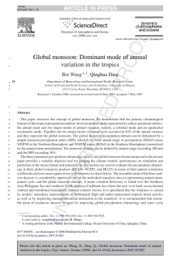 Global monsoon