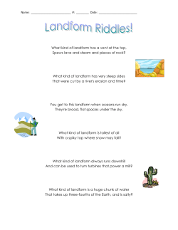 What kind of landform has a vent at the top, Spews