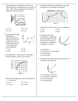 Graphing Review with Answers - Physics 12