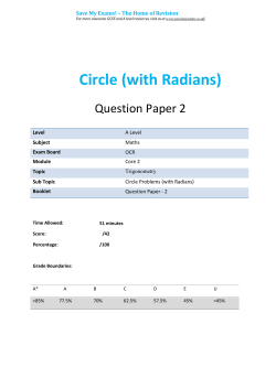 Circle (with Radians)