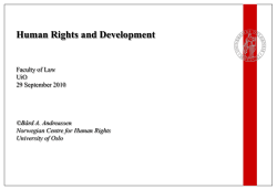 Human Rights and Development