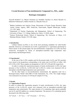 Chrystal structure of Non stoichio metric compound Li2-xTiO3