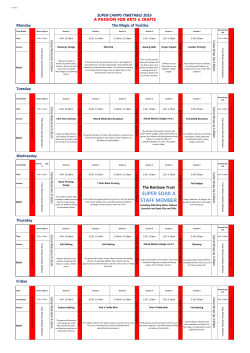 the full timetable and activity descriptions.