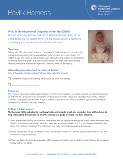 Pavlik Harness - Orthopaedic Institute for Children
