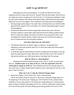 Importance of Sleep click here to read more
