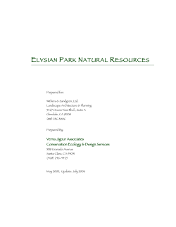 elysian park natural resources - City of Los Angeles Department of
