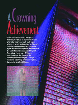 The Crown Fountain in Chicago`s Millennium Park is