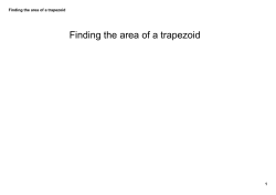 Finding the area of a trapezoid