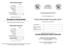 London District Literature Order Form