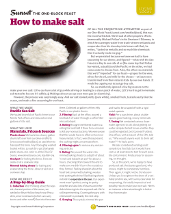 How to make salt