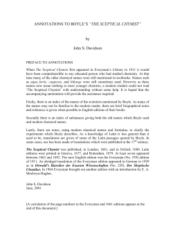 annotations to boyle`s sceptical chymist