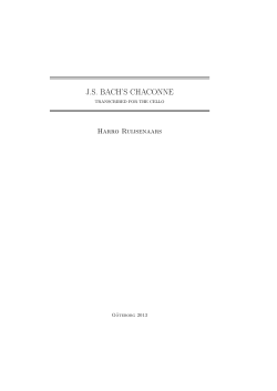 js bach`s chaconne