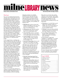 Mashups - SUNY Oneonta