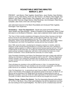 Minutes - Town of Victor