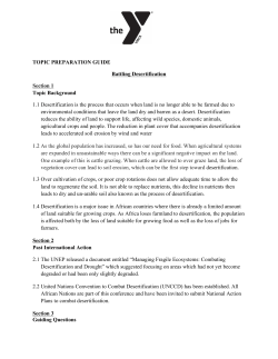 TOPIC PREPARATION GUIDE Battling Desertification Section 1