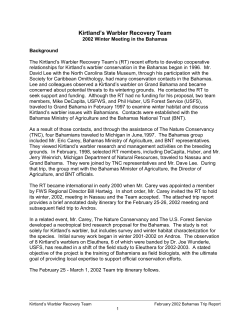 2002 KWRT. Winter Meeting in Bahamas