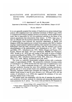 qualitative and quantitative methods for detecting staphylococcal