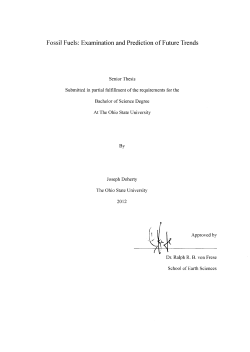 Fossil Fuels: Examination and Prediction of Future Trends