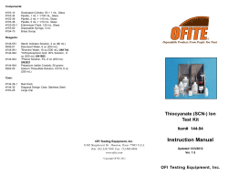 144-94 - Thiocyanate Ion Test Kit