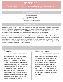 Territories and Foreign Intervention (TFI)