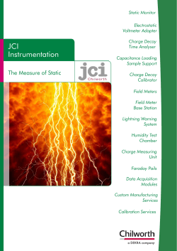 JCI Electrostatic Instrumentation Brochure 2014