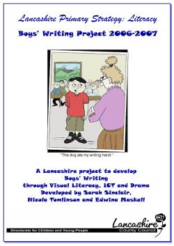 Lancashire Primary Strategy: Literacy