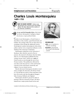 Charles Louis Montesquieu