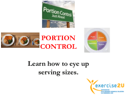 PortionControl - Dave Herber Fitness Professional