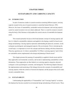 SUSTAINABLE BEACH RESORT DEVELOPMENT