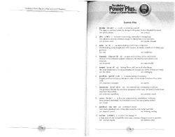 Complete Vocab Power Plus Lesson 1