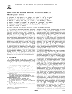 Initial results for the north pole of the Moon from Mini SAR
