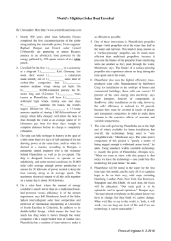 World`s Mightiest Solar Boat Unveiled