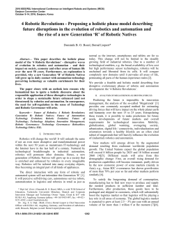 4 Robotic Revolutions - Proposing a Holistic Phase Model