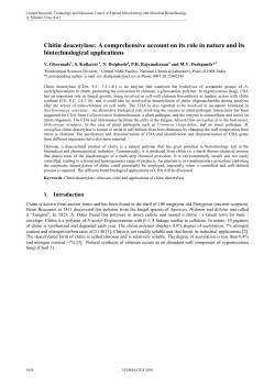 Chitin deacetylase - Formatex Research Center