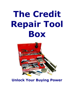 2013 Clean up Credit Education