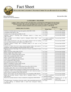 Fact Sheet - 2016 Category C Felonies
