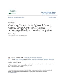 Circulating Ceramics in the Eighteenth Century Colonial Circum