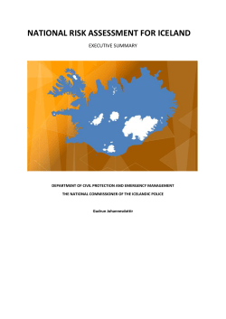 national risk assessment for iceland