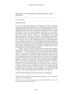 EDUCATION AS A FUNDAMENTAL RIGHT: BUILDING A NEW PARADIGM by Ke