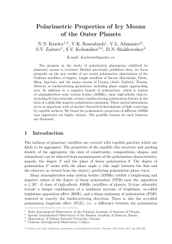 Polarimetric Properties of Icy Moons of the Outer Planets