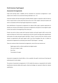 S1-3 Assessment - Perth Grammar School